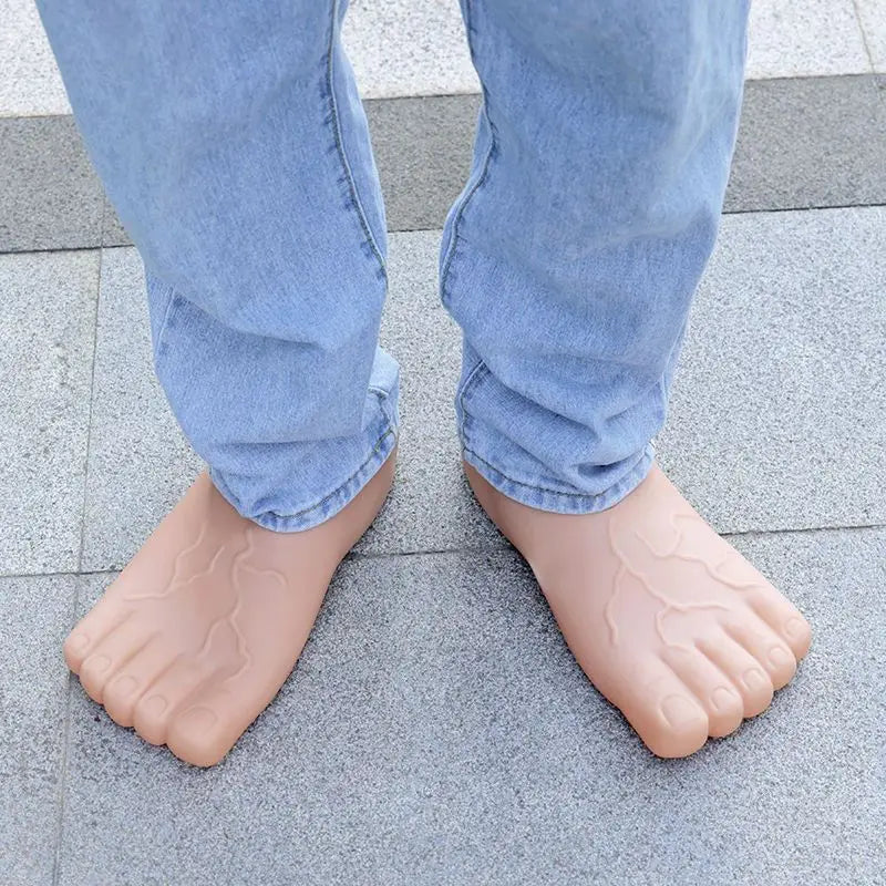 Big Foot Toe Shoes - Funny Unisex Red Five-Finger Novelty Footwear