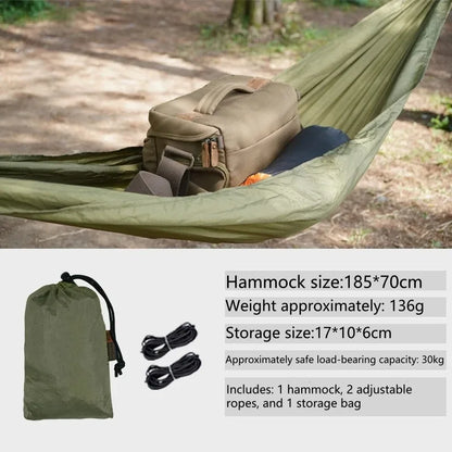 Portable Outdoor Storage Hammock - Small Camping Organizer for Clothes, Shoes & Gear