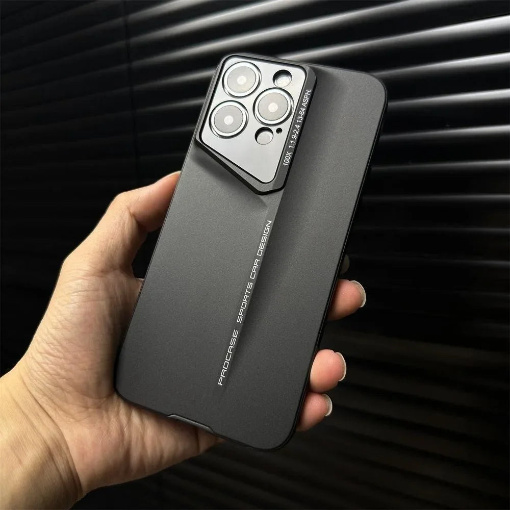 16 ProMax Plus Ultra-Thin Matte PC Phone Case – Full Lens Protective Hard Bumper Cover for iPhone 15 ProMax, 14, 16 Pro Max & 15Pro