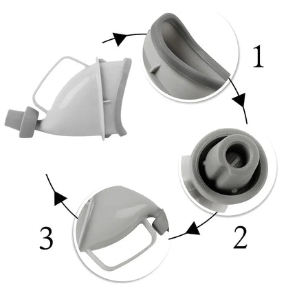 Portable Urine Toilet Aid – Reusable Travel Urinal Funnel for Men, Women, and Children for Camping, Car Trips, and Outdoor Use