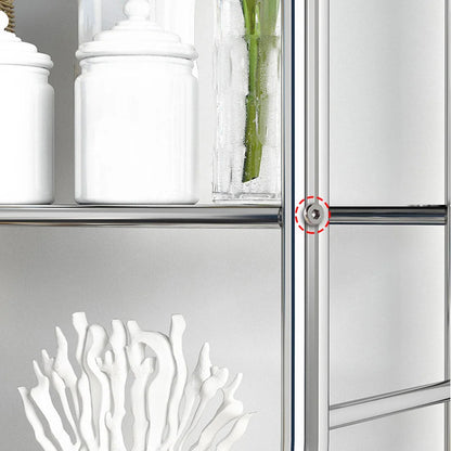 Metal Over-The-Toilet Storage Rack – Bathroom Organizer with Towel Hooks & Toilet Paper Holder