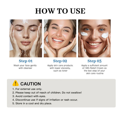 345 Relief Cream – Moisturizing & Soothing Care for Blemish-Free, Nourished Skin