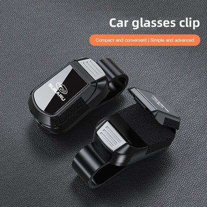 Universal Car Sunglasses Holder Clip – Auto Glasses Storage Organizer Accessory for Subaru XV Forester WRX BRZ & More Models