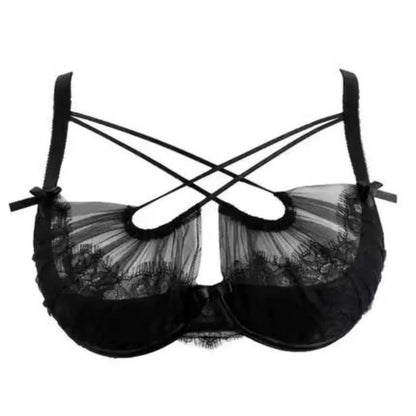 French Romantic Layered Mesh Camisole - Padded Sheer Sleeveless Tank Top Lingerie Vest for Women