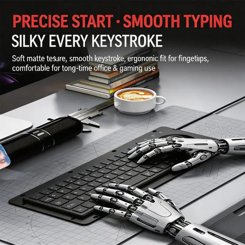 64-Key USB Industrial Keyboard - Embedded Trackball & Silent Keys for Office and Factory Use D2RC