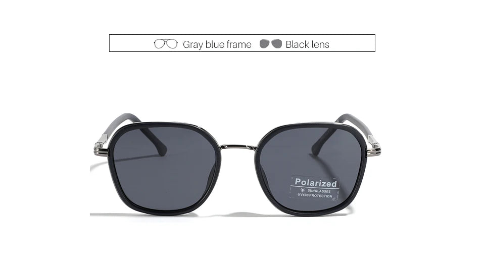 OVZA TR90 Polarized Sunglasses – Fashion Square Frame Driving Glasses for Men & Women S2074