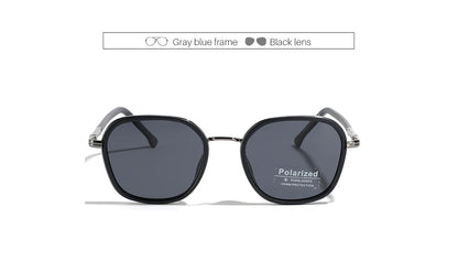 OVZA TR90 Polarized Sunglasses – Fashion Square Frame Driving Glasses for Men & Women S2074