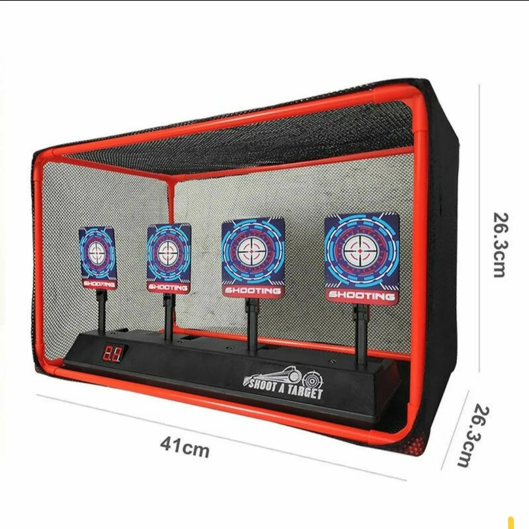 Electric Auto-Reset Nerf Gun Target with Sound & Light – High Precision Shooting Game for Kids