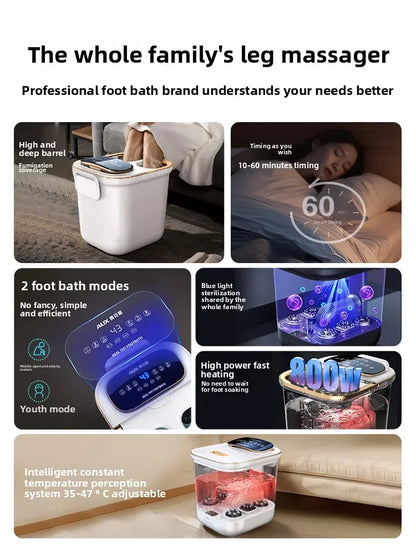 Automatic Heated Foot Bath - Electric Deep Foot Spa Massager with Constant Temperature