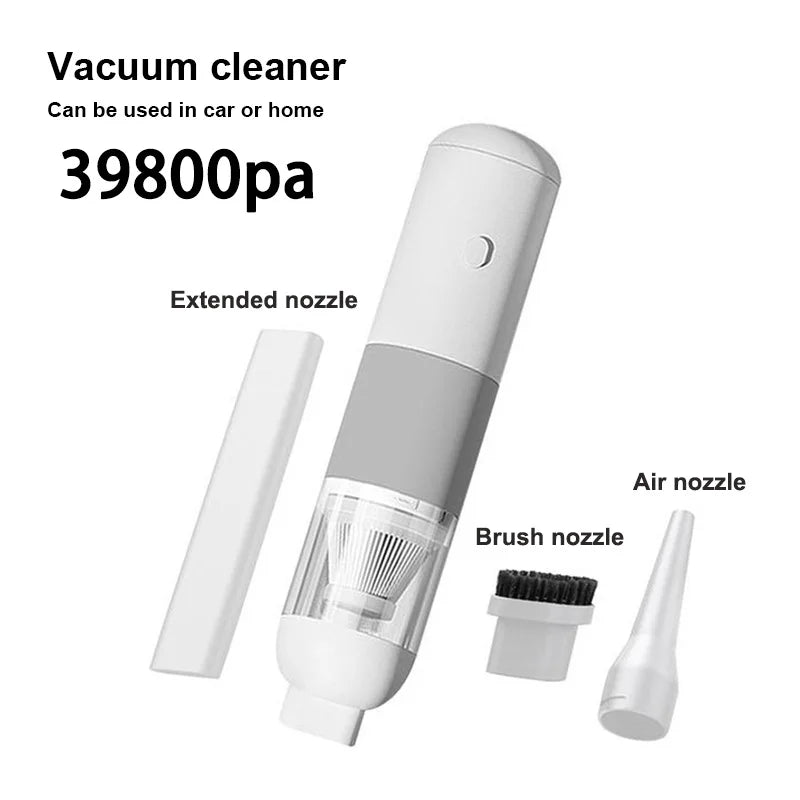 3-in-1 Wireless Car Vacuum Cleaner – Portable Mini Handheld Dust Catcher for Auto Interior Cleaning