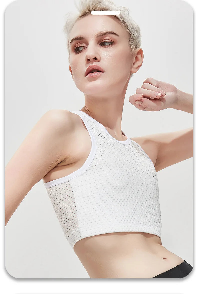 Hollow Out Breathable Chest Binder – Women’s Lesbian FTM Corset Vest, Summer Thin Tank Top Shaper Bustier
