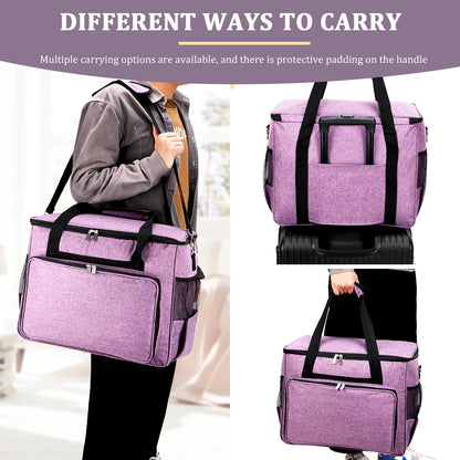 Large Sewing Machine Carrying Case – Multi-Functional Portable Travel Bag with Multiple Pockets for Accessories