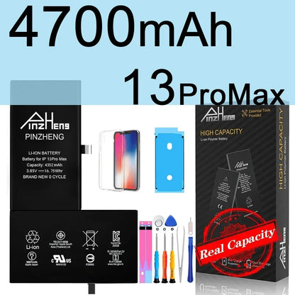 PINZHENG High Capacity Replacement Battery for iPhone X, XR, XS, 11, 12 & 13 Mini, Pro & Pro Max