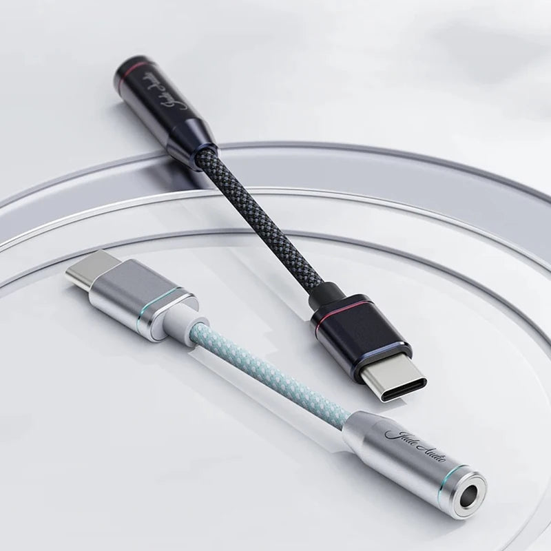 FIIO JadeAudio JA11 USB-C to 3.5mm Headphone Adapter — Hi-Res DAC Audio Cable for Phones