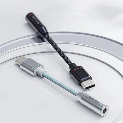 FIIO JadeAudio JA11 USB-C to 3.5mm Headphone Adapter — Hi-Res DAC Audio Cable for Phones
