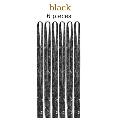 48-Inch Hair Tinsel Kit – 1200 Strands, 12 Colors Sparkling Fairy Hair Extensions with Tool
