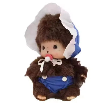 15cm DIY Monkey Plush Doll – Kawaii Dress-Up Pendant for Schoolbag, Cute Christmas & Children’s Gift