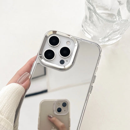 Luxury Plating Makeup Mirror Phone Case for iPhone 17/16/15/14/13/12/11 Pro Max XR X XS – Hard Acrylic Shockproof Bumper Cover
