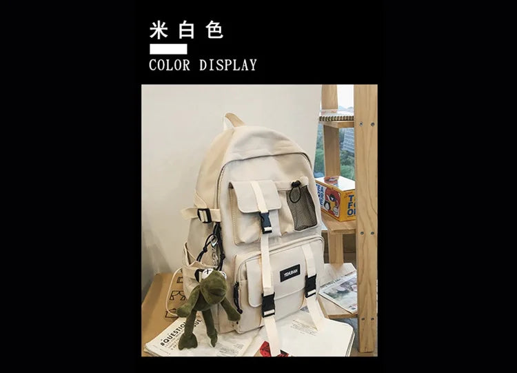 Multifunctional Teen Laptop Backpack – High-Quality Canvas School Bag for Boys & Girls