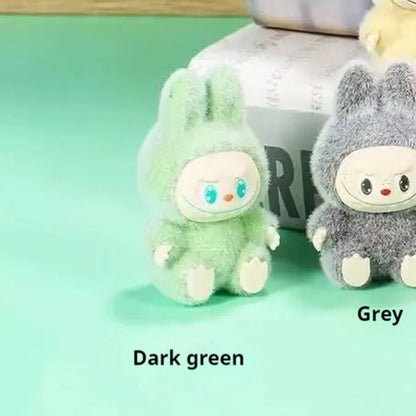 Labubu Mini Plush Toy 4.3cm – Sitting Posture Handmade Cartoon DIY Desktop Ornament Mystery Box Gift