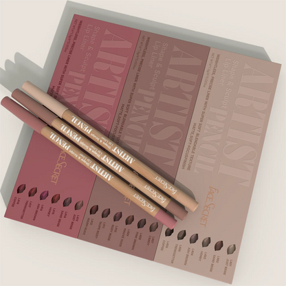 Face Secret Artist Shape Sculpt Lip Liner Set – Weightless, Precise, Super Soft & Blendable Matte Texture