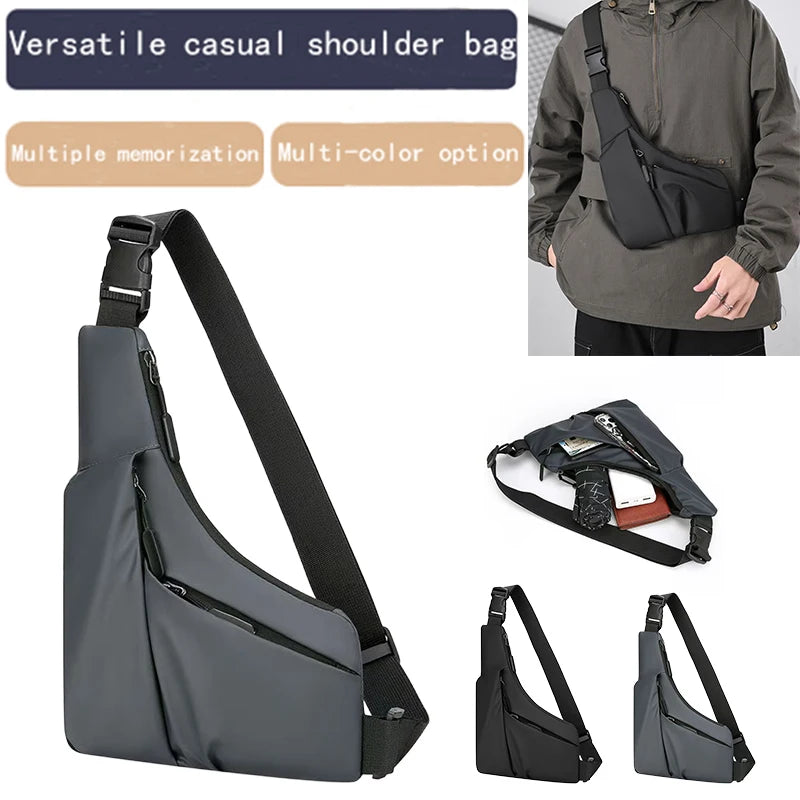 Men’s Portable Chest Bag – Lightweight Asymmetrical Crossbody for Outdoor Sports, Travel, Hiking & Daily Use