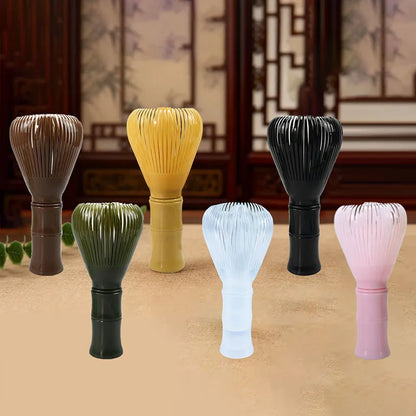 Matcha Plastic Tea Whisk Set - Food Grade Matcha Chasen with Whisk Stand for Easy Tea Preparation