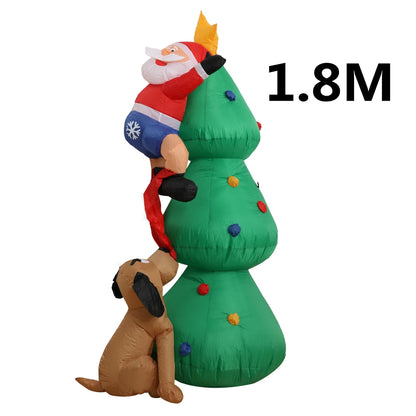 Christmas Inflatable Decoration – Glowing Snowman, Penguins & Santa Claus with Built-in LED for Indoor and Outdoor Xmas Party Yard