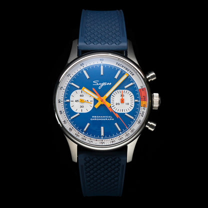 Sugess ST19 Pilot Chronograph Watch – Mechanical Racing 1963 Limited Edition, Sapphire Crystal, Military Style