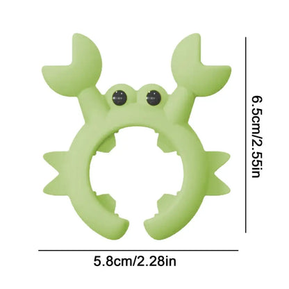 Crab Shaped Silicone Utensil Rest - Anti-Overflow Ladle & Spatula Holder Kitchen Countertop Gadget