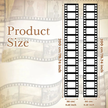 Large Movie Night Photo Booth Props - Polyester Movie Theater Frame for Kids’ First Birthdays, Weddings and DIY Party Decorations