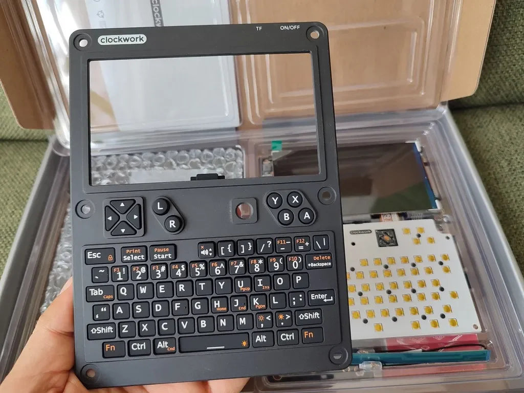 ClockworkPi uConsole V3.14 DevKit - Retro Open-Source Handheld Console with HDMI 2.0 Output, Unassembled
