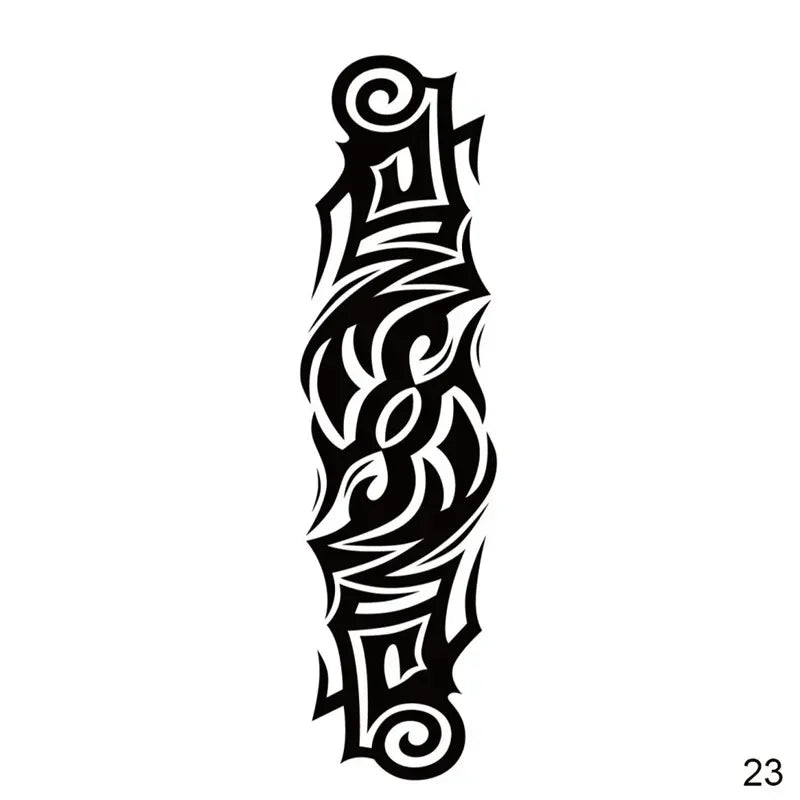 16 Designs Full Arm Temporary Tattoo Sleeves - Waterproof Body Art Stickers for Men & Women Fashion Style