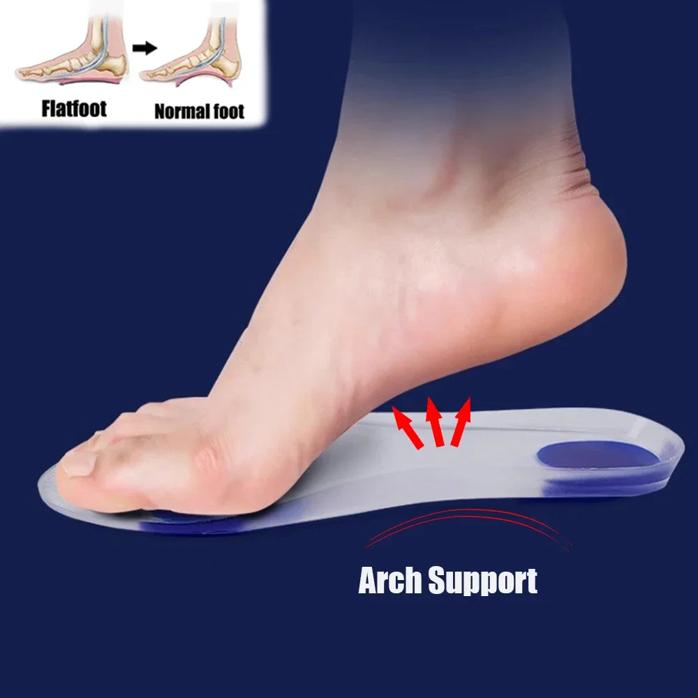 Orthopedic Arch Support Insoles - Shock Absorbing Shoe Inserts for Men & Women with Flat Foot Support