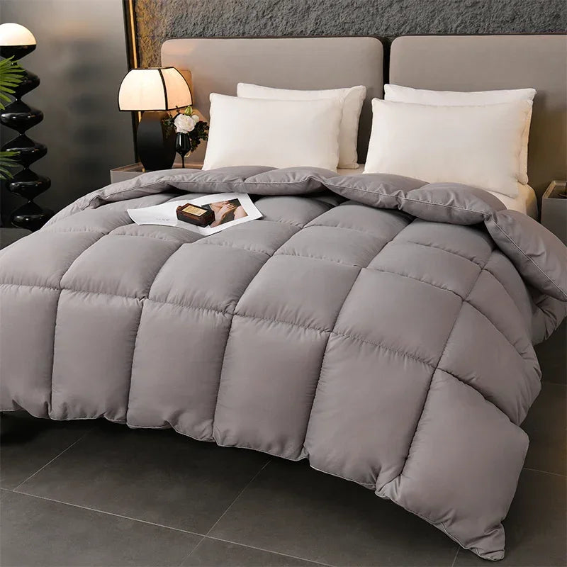 Feather Goose Down Duvet – Warm Winter Thick Quilts, Down-Filled Comforters for Single, Double, Queen & King Size Beds