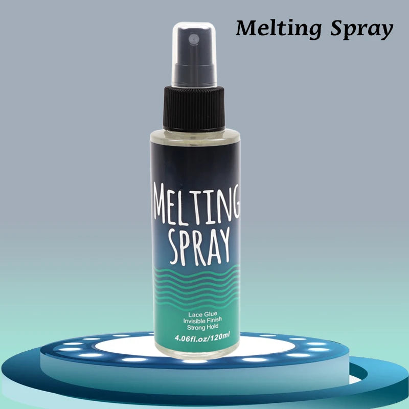 120ml Lace Melting Spray – Seamless Finish Glue, Invisible Hair Adhesive for Lace Wigs, Strong Hold