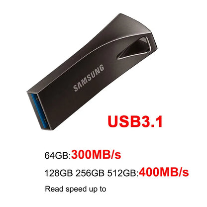 Samsung FIT Plus USB 3.1 Flash Drive - Mini High-Speed Pen Drive 64GB–512GB Up to 400MB/s