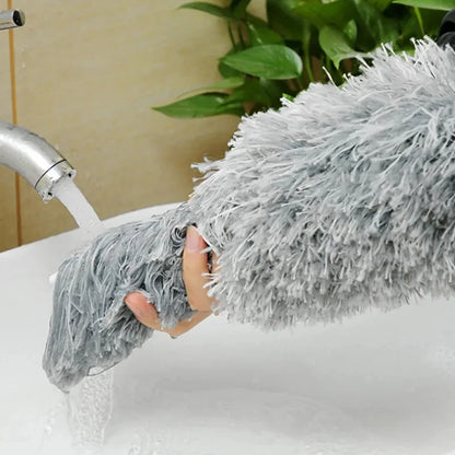 Extendable Microfiber Duster Brush - Versatile Cleaning Tool for Dusting Car and Furniture Gaps