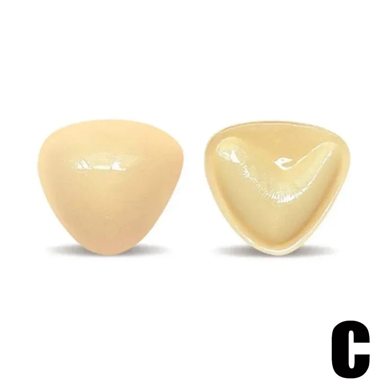 Reusable Adhesive Push-Up Bra Inserts - Double-Sided Sticky Breast Lift and Padding Inserts
