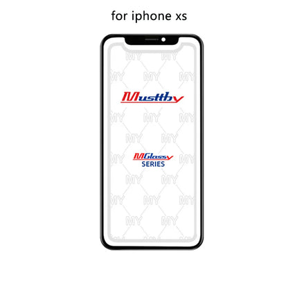 Musttby 5PCS Front Outer Glass + OCA for iPhone — 1:1 Original Touch Screen Repair for iPhone 11/12/13/14 Pro & X/XS Max
