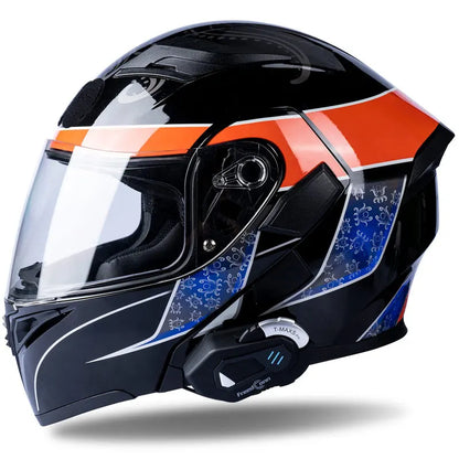 FreedConn Motorcycle Helmet Headset Intercom - Bluetooth Music, FM, Waterproof Moto Helmet Earphones & Intercom System
