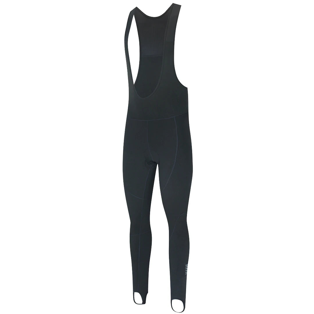 YKYWBIKE Men's Thermal Fleece Cycling Bib Tights – Warm Road Bike Pants for 5-15°C Riding