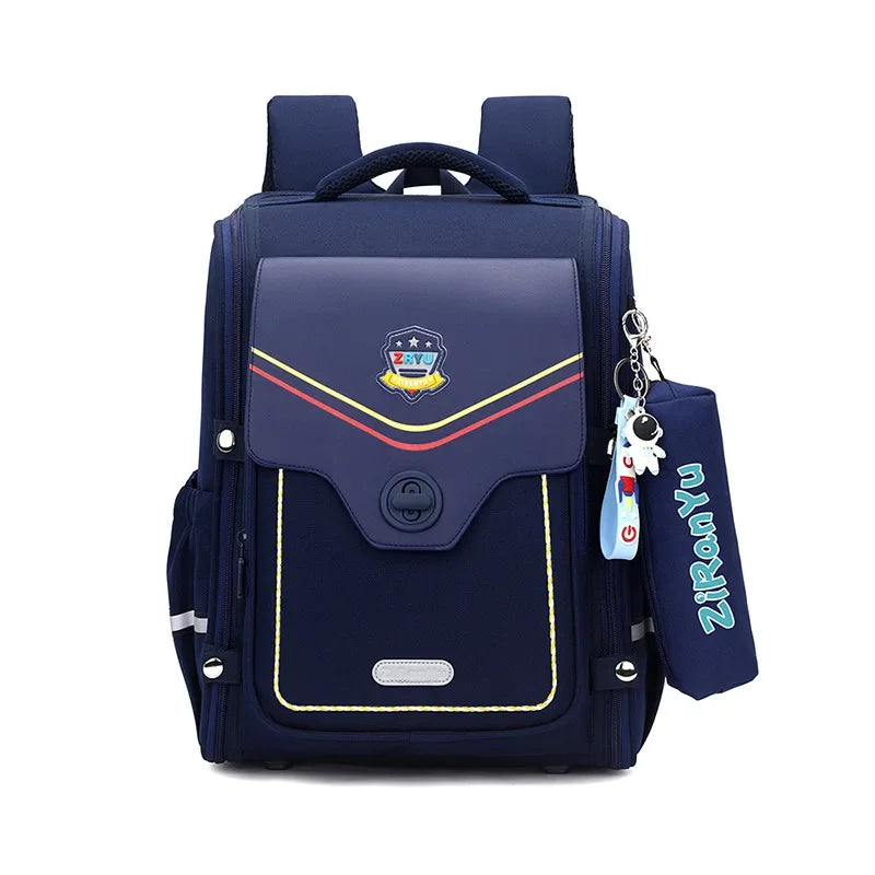 Orthopedic Waterproof Elementary School Backpack Set – High-Quality Kids Bookbag for Boys & Girls with Pencil Case Gift Set
