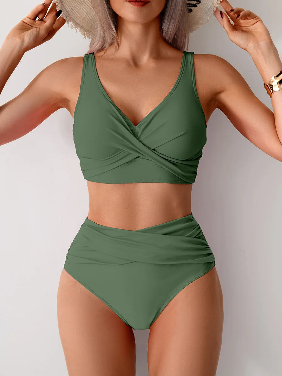 High Waist Bikini Set for Women – Sexy Push Up Swimsuit Summer Beachwear Bathing Suit Swimwear