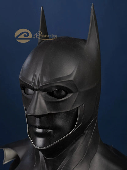 Black Latex Cosplay Mask – Movie Headgear & Halloween Costume Prop C08285