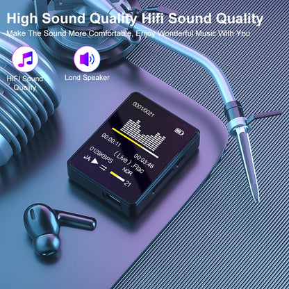 2024 Mini MP3 Music Player with Bluetooth 5.0 - Portable Sports Walkman and Ebook Reader for Students