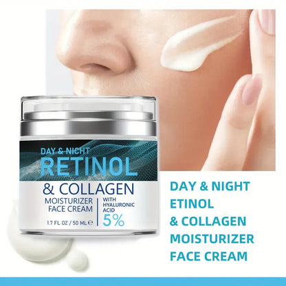 ENVISHA Retinol Collagen Face Cream - Deep Hydration, Skin Brightening and Fine Line Care Moisturizer