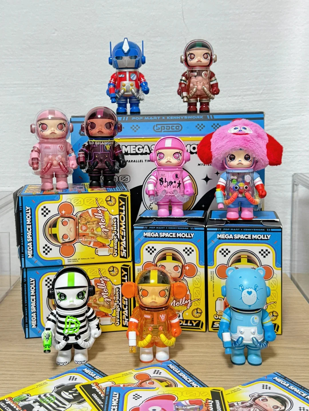 Popmart Mega Space Molly 100% Anniversary Series — 4th Gen Blind Box Collectible Action Figure Toy, Mystery Gift Model