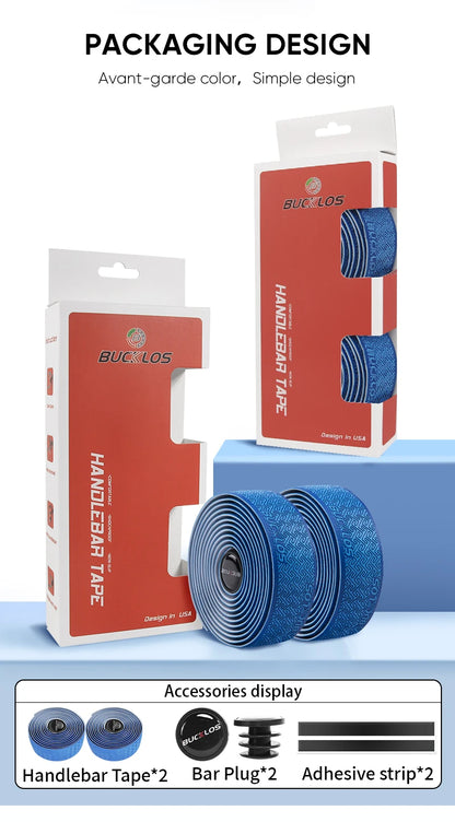 BUCKLOS Road Bike Handlebar Tape – Soft Non-Slip Drop Bar Strap for Gravel, Racing & Speed Bicycles