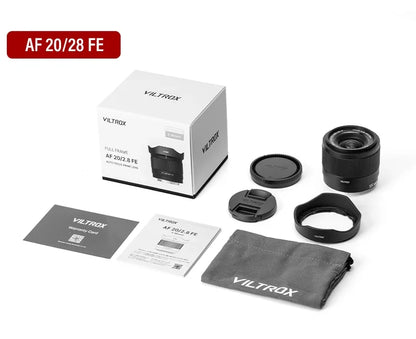 Viltrox AF 20mm F2.8 Full Frame Lens – Ultra Wide-Angle Fisheye for Sony E ZVE10, A7, A7II, A7III, Nikon Z30, Z50